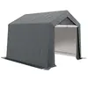 Image de Abri de jardin, tente de stockage, 3 x 3 m, imperméable et anti-UV, cadre en acier galvanisé et grande porte, abri de vélo garage pour extérieur,
