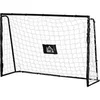 Image de But de football - cage de foot - but futsal dim. 186L x 62l x 123H cm - châssis métal filet PE - piquets & outil inclus - noir