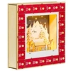 Image de Calendrier de l'Avent LED en bois - 24 tiroirs à remplir - villages, montagnes, forêts, rennes, étoiles - rouge