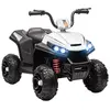 Image de Quad électrique enfant 2 moteurs 12V 5 Km/h max. marche AV AR nombreux effets blanc