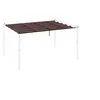 Image de Toile de rechange pour pergola rétractable 4 x 3 m polyester haute densité 180 g/m² imperméabilisé chocolat