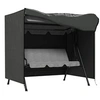 Image de Housse de protection balancelle de jardin zippée 177 x 114 x 152 cm oxford haute densité gris