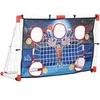 Image de Cage de handball enfant 5 zones cibles - balle, pompe, piquets inclus - blanc rouge
