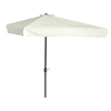 Image de Demi parasol - parasol de balcon 5 entretoises métal dim. 2,3L x 1,3l x 2,49H m polyester haute densité crème