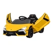 Image de Voiture électrique enfant licence Lamborghini Revuelto télécommande effets sonores lumineux jaune