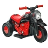 Image de Moto électrique enfant chopper 6V env. 3Km/h 3 roues effets lumineux sonores fonction bulles rouge noir