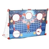 Image de Cage de handball enfant 5 zones cibles - balle, pompe, piquets inclus - blanc rouge