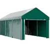 Image de Carport tente de garage 3 x 6 m abri voiture exterieur avec 2 portes enroulables PE vert