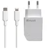 Image de MUVIT - Adaptateur secteur - 20 watt - 3 A - PD (USB-C) - sur le câble : Lightning - blanc