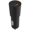 Image de Chargeur Voiture Allume-cigare PD USB-C 20W - QC 3.0 USB-A 18 W Noir