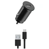 Image de Pack Chargeur Voiture 12W PD avec USB-A/USB-C Charge Rapide Noir