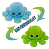 Image de Peluche poulpe réversible double face 20 cm -bleu ciel + vert