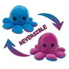 Image de Peluche poulpe réversible double face 20 cm -violet + bleu