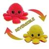 Image de Peluche poulpe réversible double face 20 cm -jaune + rouge
