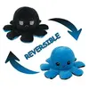 Image de Peluche poulpe réversible double face 20 cm -bleu + noir