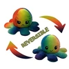 Image de Peluche poulpe réversible double face 20 cm -Smiley + colère