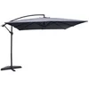 Image de Parasol gris déporté carré 3 x 3 m SOLENZARA