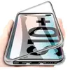 Image de Coque pour Samsung Galaxy S10 PLUS - Coque Magnétique Argent Housse Etui 360 Intégral Full Protection Métal Vitre Arriere Ultra Résistant