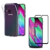 Image de Coque pour Samsung Galaxy A40 + Verre Trempé Integral Bord Noir Film Protection Ecran []