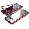Image de Coque pour Samsung Galaxy S8 PLUS - Coque Magnétique Rouge Housse Etui 360 Intégral Full Protection Métal Film Vitre Arriere Ultra Résistant