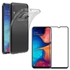Image de Coque pour Samsung Galaxy A20E + Verre Trempé Integral Bord Noir Film Protection Ecran []