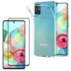 Image de Coque pour Samsung Galaxy A71 + Verre Trempe Bord Noir - Protection Silicone Souple Ultra Mince Film Vitre Protection Ecran []