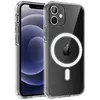 Image de Coque pour iPhone 12 MINI (5,4) - Silicone Transparent avec Cercle magnétique intégré