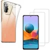 Image de Coque pour Xiaomi REDMI NOTE 10 PRO et 2 Verres Trempé - Protection Silicone Souple Film Vitre Protection Ecran