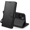 Image de Coque pour iPhone 13 PRO (6,1) - Portefeuille Noir Rabat Clapet Aimanté Rangement Cartes