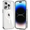 Image de Coque pour iPhone 15 PRO - Silicone Transparent avec Cercle magnétique intégré