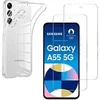 Image de Coque pour Samsung Galaxy A55 5G et 2 Verres Trempé Film Protection Ecran