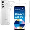Image de Coque pour Samsung Galaxy A35 5G et 2 Verres Trempé Film Protection Ecran