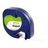 Image de Ruban Blanc compatible Dymo LetraTag - Etiquette papier 91200 12mm x 4m