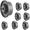 Image de Roues de lave-vaisselle universelles pour panier inférieur [Lot 8] Pièces de rechange compatible avec Bosch / Siemens