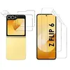 Image de Verre Trempé pour Samsung Galaxy Z FLIP 6 et Protection Caméra et Protection plastique écran [Pack 2] Film Vitre Protection