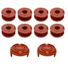 Image de Bobine fil coupe bordure fil de rechange WA0010 compatible pour Worx débroussailleuse WG150 WG155 WG160 WG165 WG170 Ø 1,65mm longueur 3m [Lot 8