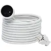 Image de Rallonge blanche H05VVF 1 prise 1.5mm² 5m