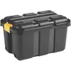 Image de Malle de rangement noire/jaune, 49L, 390mm x 590mm x 350mm