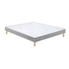 Image de Sommier Bultex Vigoroso gris confort ferme + pieds 100x190