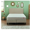 Image de Ensemble boxspring 3 en 1 sommier + tête de lit + pieds ENCHANTEUR Chenille lin 2x90x200