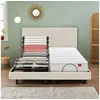 Image de Ensemble sommier électrique et tête de lit Horizon-2 x 80 x 200 cm-Lin