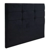 Image de Tête de lit Cozy velours nuit 140cm (150cm finie)