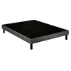 Image de Sommier déco tapissier Unic gris - 2x90x200