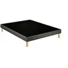 Image de Sommier déco tapissier Unic gris - 160x200
