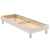 Image de Sommier en kit déco sable blanc - 90x200