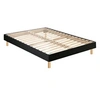 Image de Sommier en kit déco velours nuit - 140x190