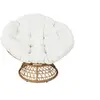 Image de Fauteuil Pivotant Blanc avec Assise Capitonnée - MERIDA -