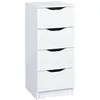 Image de Chiffonnier 4 Tiroirs Coloris Blanc - JENNY BLANC -