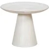 Image de Bout de Canapé H.45cm en Manguier Massif Cérusé Blanc - ROWAN -