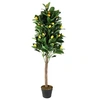 Image de Citronnier Artificiel en Pot 120cm - LIMON -